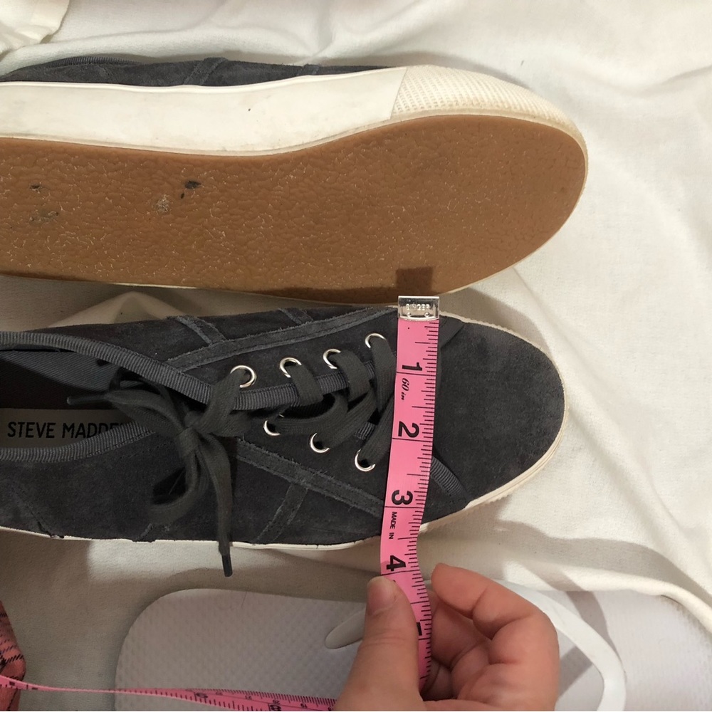 Steve Madden Gray Suede Sneakers - Picture 14 of 15